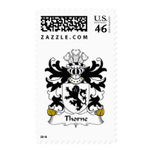 Thorne Family Crest Stamp