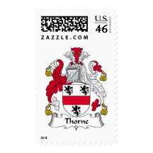 Thorne Family Crest Stamp