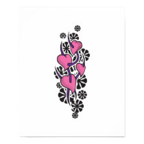 Thorns and Hearts Tattoo Design posters