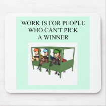 thorough bred horse racing design mousepads