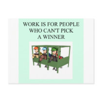 thorough bred horse racing design postcards