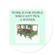 thorough bred horse racing design sticker