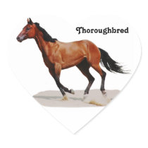 Thoroughbred galloping Stickers