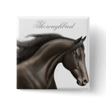 Thoroughbred Horse Pin buttons