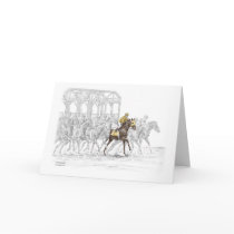 Thoroughbred Horse Race - Starting Gait Greeting Cards
