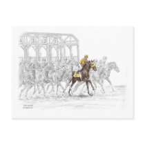 Thoroughbred Horse Race - Starting Gait Postcards