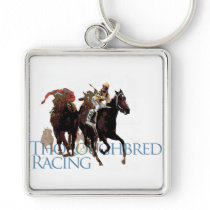 Thoroughbred Horse Racing Gifts Keychain
