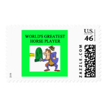 thoroughbred horse racing postage stamp