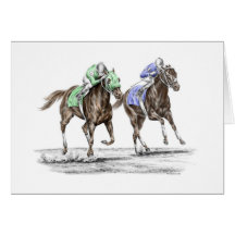 Thoroughbred Horse Racing - The Stretch Card