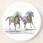 Thoroughbred Horse Racing - The Stretch Beverage Coasters