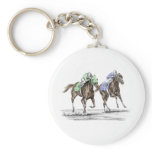 Thoroughbred Horse Racing - The Stretch keychains