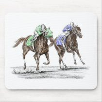 Thoroughbred Horse Racing - The Stretch Mousepads
