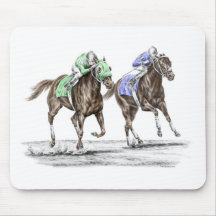 Thoroughbred Horse Racing - The Stretch Mousepads