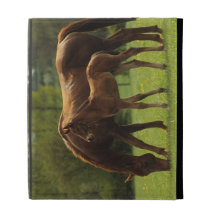 Thoroughbred Mare & Foal 2 iPad Folio Cover