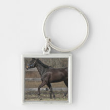 Thoroughbred Prancing Keychain