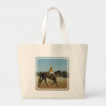 Thoroughbred Race Horse Canvas Bag