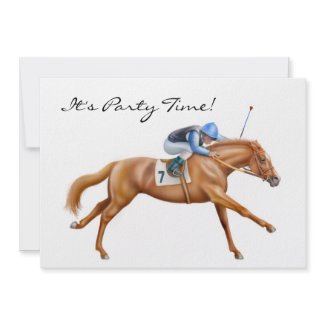 Thoroughbred Race Horse Invitation Thoroughbred Race Horse Invitation