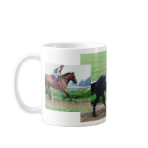 Thoroughbred race horse-morning workout mug