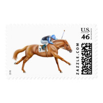 Thoroughbred Race Horse Postage