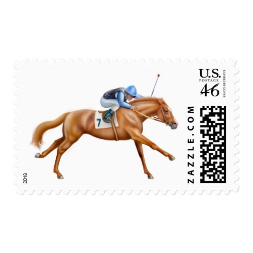 Thoroughbred Race Horse Postage