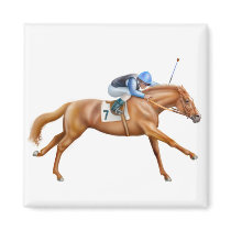 Thoroughbred Racehorse Magnet