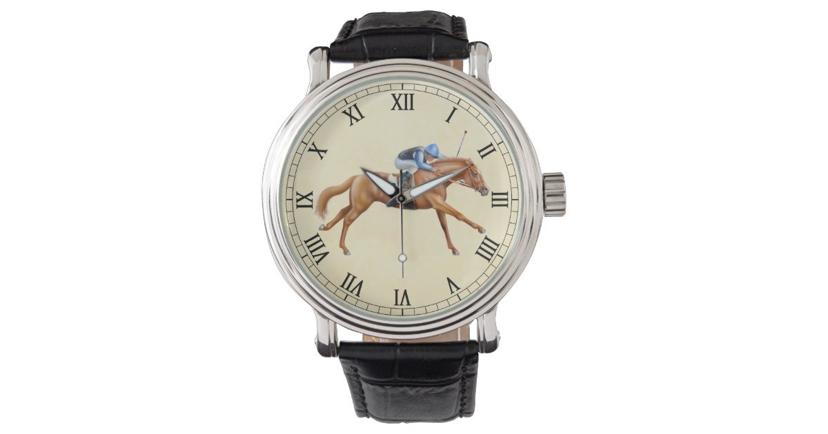 Thoroughbred Racing Horse Equestrian Watch Zazzle