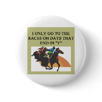 thoroughbred racing lovers buttons