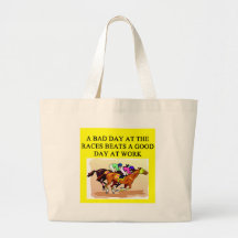 thoroughbred racing lovers canvas bag