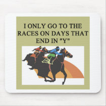 thoroughbred racing lovers mousepads