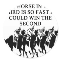 thoroughbred racing lovers stickers