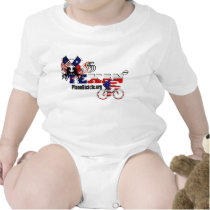 Thoroughbred Texan Cycling Infant Creeper