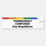 Thoroughly confused gay republican bumper stickers