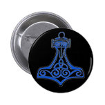 Thors Hammer Blue Button
