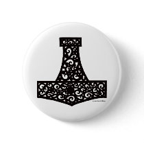 Thors Hammer in Black Pin