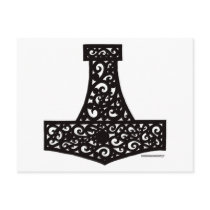 Thors Hammer in Black Post Cards