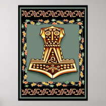 Thors Hammer Poster Print