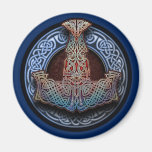 Thor's Hammer Round Magnet