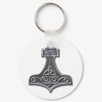 Thor's Hammer-silver keychains