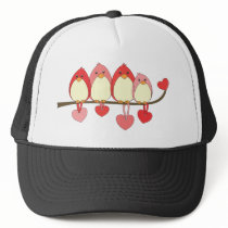 Those Birds On Valentines DAy Trucker Hats