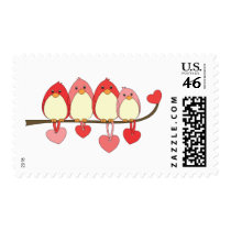 Those Birds On Valentines DAy Stamp