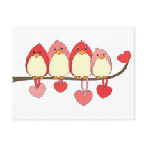 Those Birds On Valentines DAy postcards
