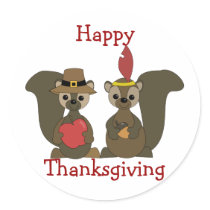 Those Thanksgiving Squirrels stickers by candystore Those Thanksgiving Squirrels stickers