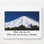 Those who can do more volunteer mousepad