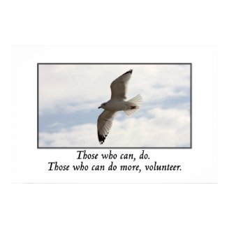 Those who can do more volunteer posters