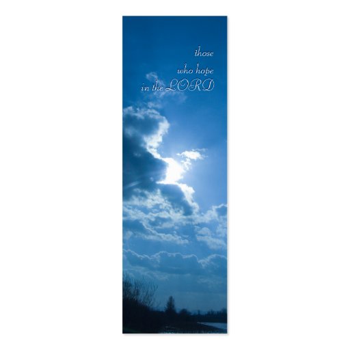 those who hope in the LORD - Bookmark Business Cards