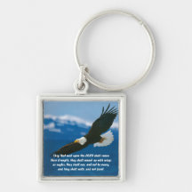 Those Who Wait On The Lord Key Chain