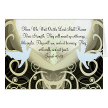 Those Who Wait On the Lord Renew Their Strength Greeting Card