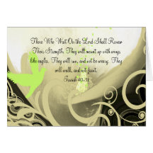 Those Who Wait On the Lord Renew Their Strength Card