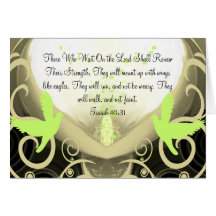 Those Who Wait On the Lord Shall Renew Their Greeting Card