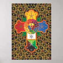 'Thoth Tarot' Rose Cross Lamen Print